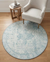 Heritage Elegance Collection Area Rug -  Windsor (Ivory) Round Ivory  lifestyle 41