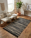 Savannah Jute Collection Area Rug - Nantucket Rectangle Navy Blue and Ivory  lifestyle 16
