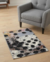 Urban Terrace Collection Area Rug -  Piazza Rectangle White and Black  lifestyle 6