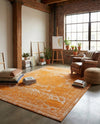 Dover Terrace Collection Area Rug -  Lagoon (Orange) Rectangle Orange  lifestyle 25