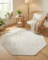 Marrakesh Lattice Collection Area Rug - Casablanca (Light Gray) Octagon Light Gray  lifestyle 73