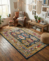 Brighton Terrace Collection Area Rug -  Portslade Rectangle Navy Blue  lifestyle 34