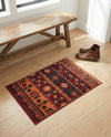Geneva Terrace Collection Area Rug - Montreux Rectangle Rust Red  lifestyle 18