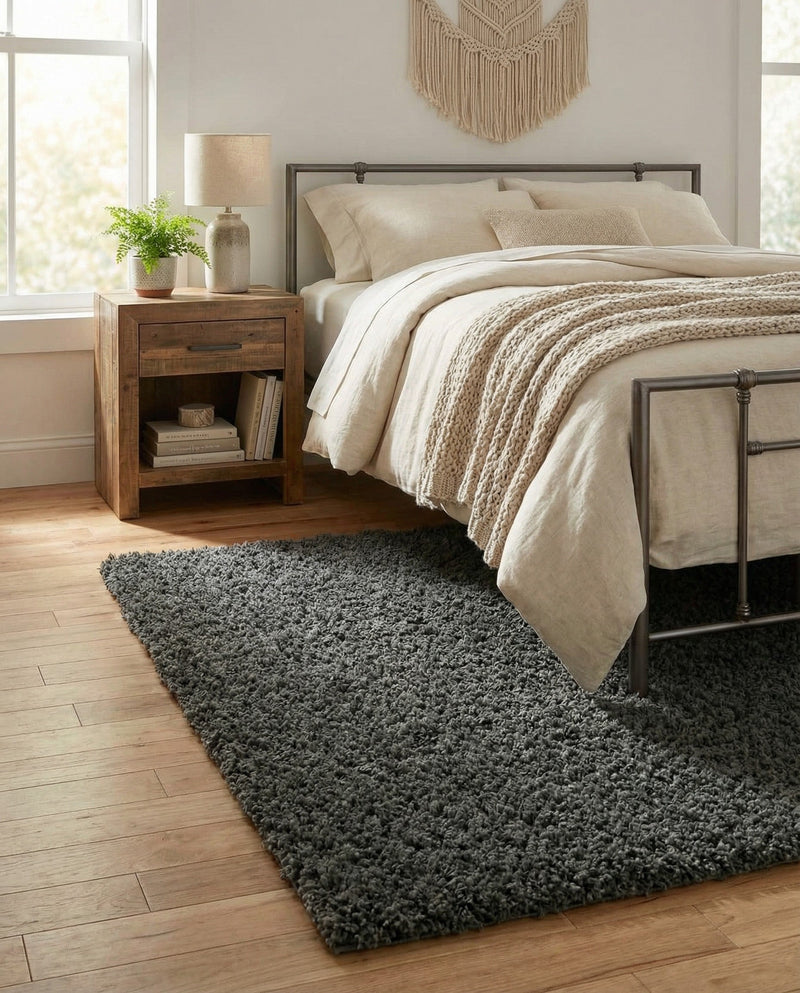 Plush Oasis Collection Area Rug - Serenity (Graphite Gray) Rectangle Graphite Gray  lifestyle 25
