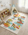 Wonder Tykes Collection Area Rug -  Splatter Rectangle Multi  lifestyle 12