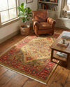Persian Elegance Collection Area Rug -  Golestan Rectangle Tan  lifestyle 29