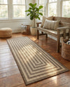 Sahara Sands Collection Area Rug -  Abydos Runner Natural and Brown  lifestyle 37
