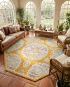 Arcadia Rugs Collection Area Rug -  Atlantis (Orange) Octagon Orange  lifestyle 74