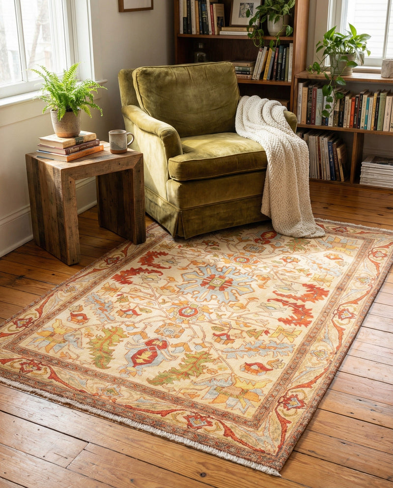 Bazaar Chic Collection Area Rug -  Tetouan Rectangle Beige  lifestyle 8