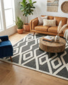 Monochrome Collection Area Rug -  Glacier Rectangle Gray  lifestyle 5