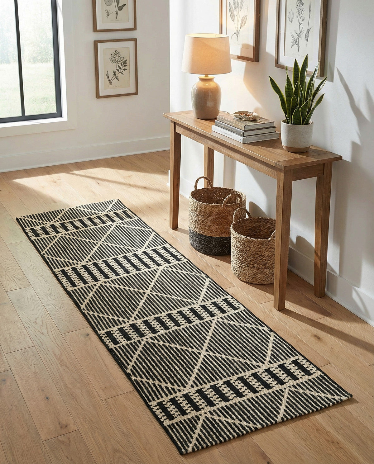 Savannah Pergola Collection Area Rug -  Glade Runner Black  lifestyle 165