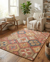 Benares Handwoven Jute Collection Area Rug - Ganges Rectangle Multi  lifestyle 13