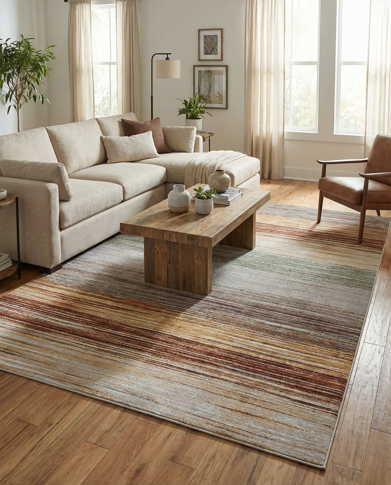 Urban Terrace Collection Area Rug -  Corsica Rectangle Multi  lifestyle 4