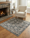 Cascade Range Collection Area Rug -  Shasta (Gray) Square Gray  lifestyle 37
