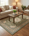 Patio Heritage Collection Area Rug -  Bower Rectangle Green  lifestyle 43