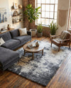 Cozy Haven Shag Collection Area Rug -  Tranquility (Smoke Gray) Rectangle Smoke Gray  lifestyle 21