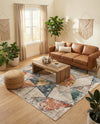 Jewel Oasis Collection Area Rug -  Topaz Square Multi  lifestyle 77