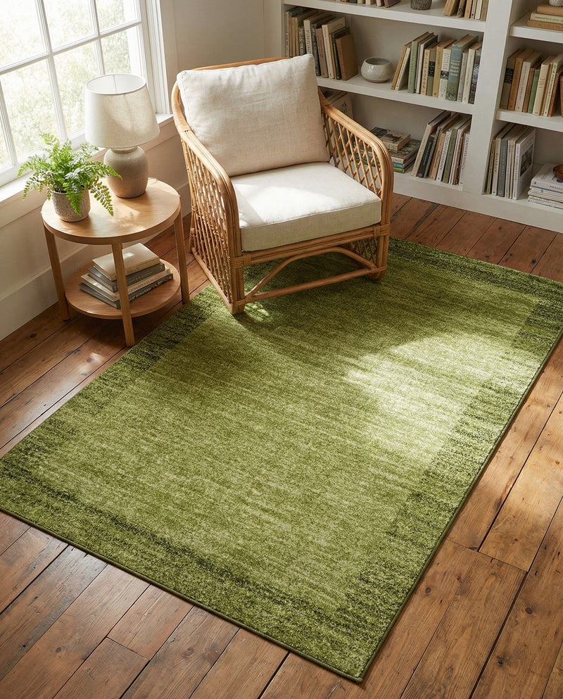 Studio Haven Collection Area Rug -  Conservatory (Light Green) Rectangle Light Green  lifestyle 17