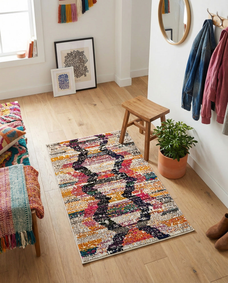Colorburst Oasis Collection Area Rug -  Mirage Rectangle Multi  lifestyle 8