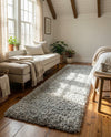 Eternal Plush Oasis Collection Area Rug -  Tranquility (Ash) Runner Ash  lifestyle 68