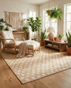 Benares Handwoven Jute Collection Area Rug -  Bodhi Rectangle Ivory and Beige  lifestyle 11