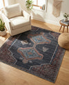 Rovaniemi Collection Area Rug - Lapland Square Charcoal and Gray  lifestyle 26
