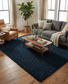Plush Oasis Collection Area Rug - Serenity (Sapphire Blue) Rectangle Sapphire Blue  lifestyle 19