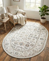 Adriana Terrace Collection Area Rug -  Positano (Ivory) Oval Ivory  lifestyle 18