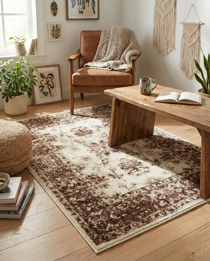 Andes Summit Collection Area Rug -  Aconcagua Rectangle Cream  lifestyle 15