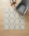 Trellis Mosaic Collection Area Rug - Arborville (Ivory) Square Ivory  lifestyle 94