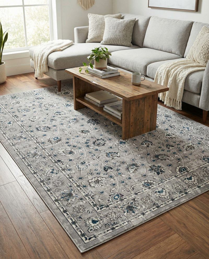 Copenhagen Comfort Collection Area Rug - Frederiksberg Rectangle Gray  lifestyle 28