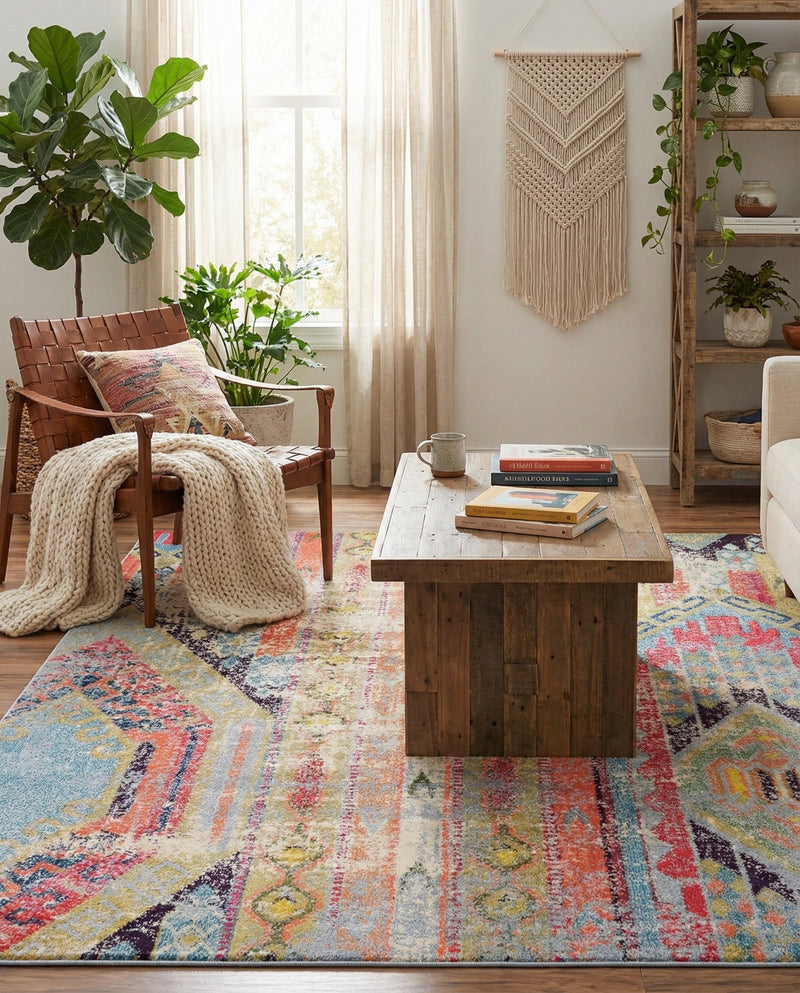 Sedona Vista Collection Area Rug -  Cholla Rectangle Multi  lifestyle 36