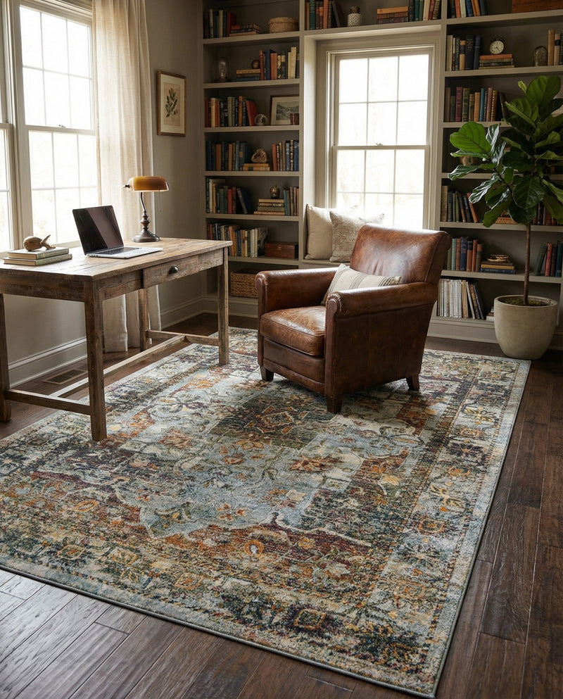Savannah Soiree Collection Area Rug -  Everglade (Ivory) Rectangle Ivory  lifestyle 19