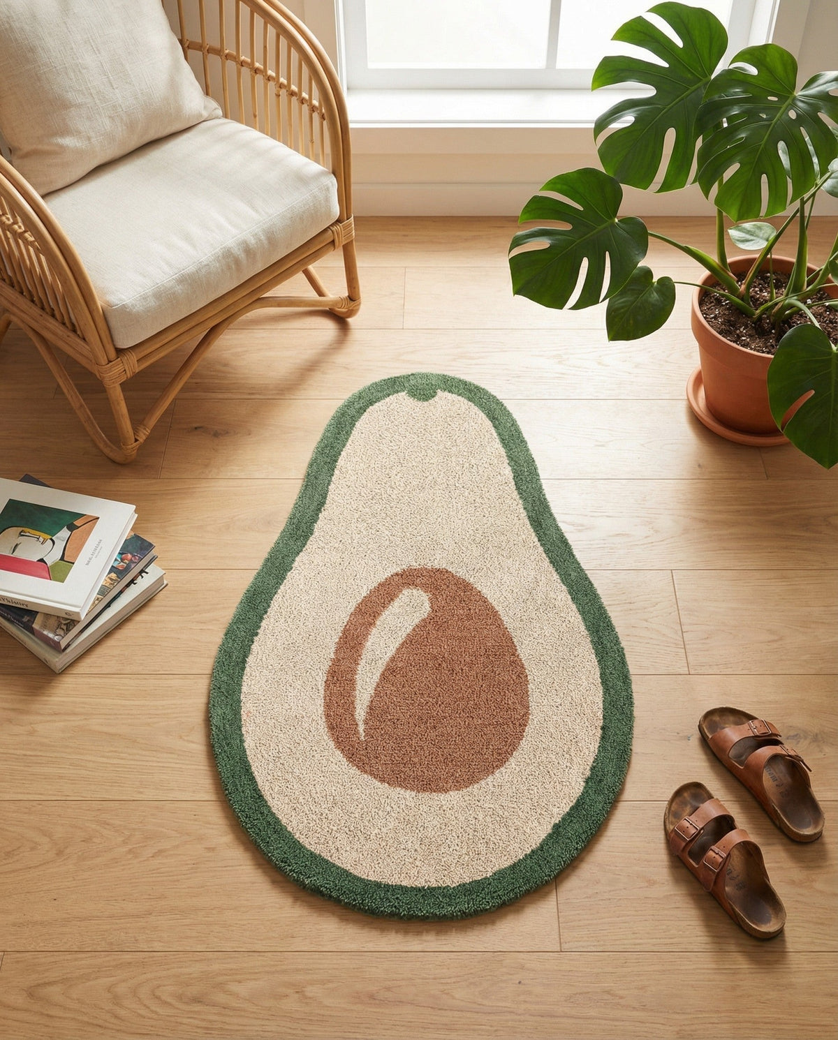 Briarwood Looms Collection Area Rug -  Bluewater Rectangle Green and Ivory  lifestyle 4
