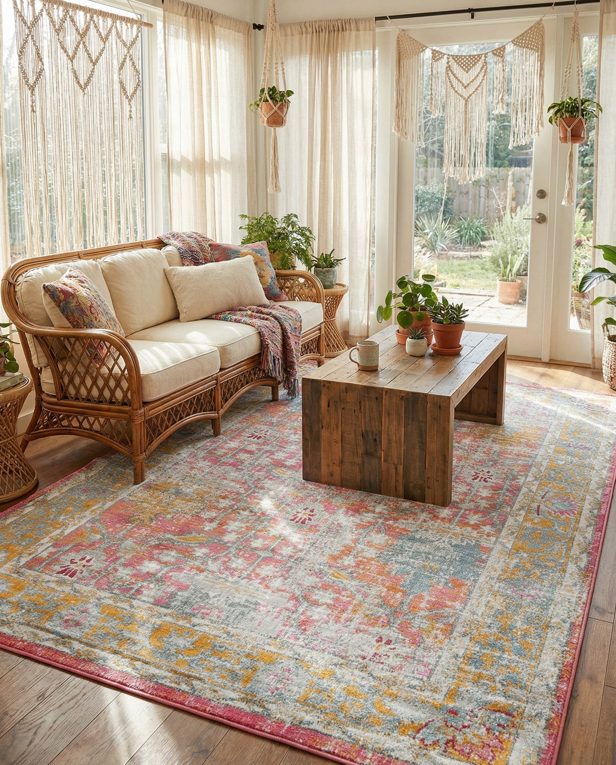 Arcadia Rugs Collection Area Rug -  Olympus Rectangle Pink  lifestyle 43
