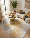 Bloomsbury Elegance Collection Area Rug -  Westminster Rectangle Yellow Gray  lifestyle 43