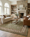 Jaipur Elegance Collection Area Rug -  Nahargarh (Green) Rectangle Green  lifestyle 16