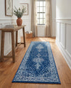 Dover Terrace Collection Area Rug - Marina (Navy Blue) Runner Navy Blue  lifestyle 21