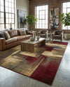 Bistro Lounge Collection Area Rug -  Doppio Rectangle Multi  lifestyle 20