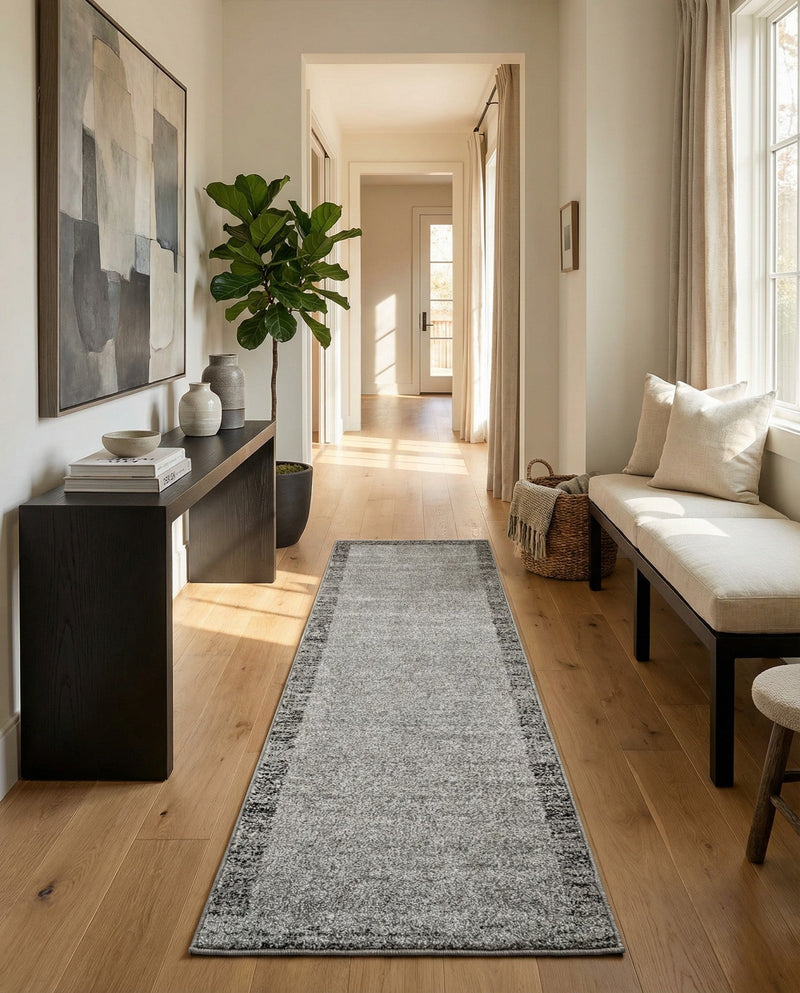 Studio Haven Collection Area Rug -  Conservatory (Light Gray) Runner Light Gray  lifestyle 50