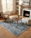 Cambridge Classics Collection Area Rug -  Magdalene (Blue) Square Blue  lifestyle 62