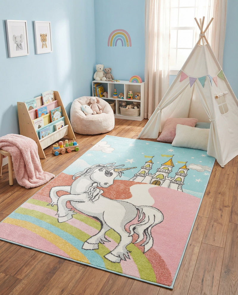 Wonder Tykes Collection Area Rug -  Carnival Rectangle Multi  lifestyle 9