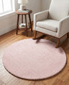 Berkshire Estate Collection Area Rug - Windsor (English Rose) Round English Rose  lifestyle 81