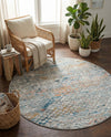 Dresden Elegance Collection Area Rug -  Freiberg Round Multi  lifestyle 68