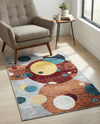 Aegean Elegance Washables Collection Area Rug -  Crete Rectangle Multi  lifestyle 29