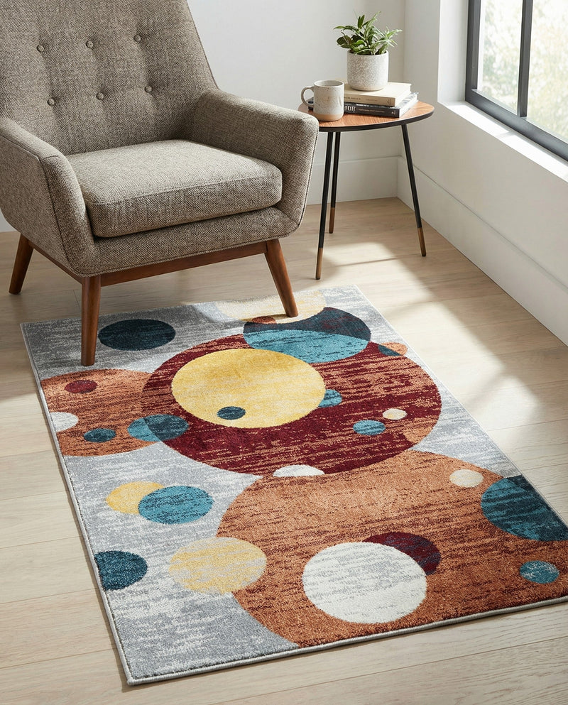 Aegean Elegance Washables Collection Area Rug -  Crete Rectangle Multi  lifestyle 29