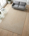 Urban Terrace Collection Area Rug -  Astoria (Taupe) Rectangle Taupe  lifestyle 10