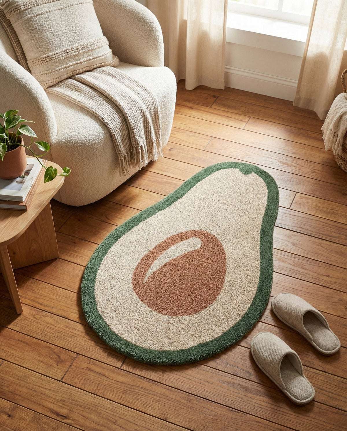 Briarwood Looms Collection Area Rug -  Bluewater Rectangle Green and Ivory  lifestyle 5
