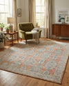 Seville Stripes Collection Area Rug -  Granada (Brick Red) Rectangle Brick Red  lifestyle 24