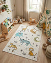 Wonder Tykes Collection Area Rug -  Spatter Rectangle Ivory  lifestyle 10